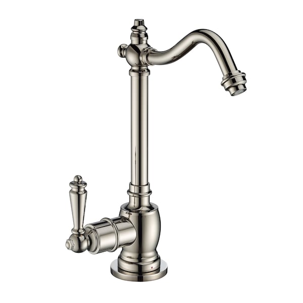 Whitehaus Point Of Use Instant Hot Water Drinking Faucet W/ Traditional Swivel S WHFH-H1006-PN - main